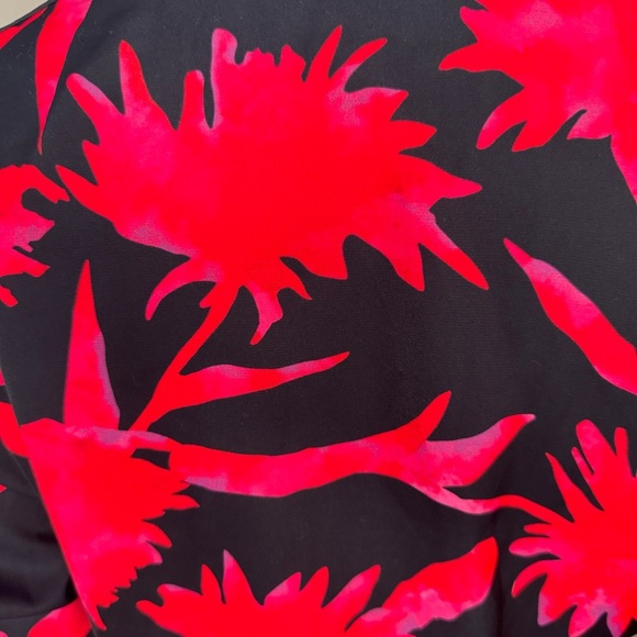 ARTIGLI Bold Floral Print Mini Dress Silky Polyester Made In Italy Size 40 (4) - Picture 6 of 16